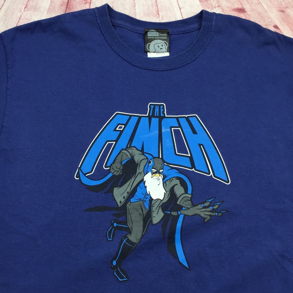 ➡️Think Geek The Finch Blue Tee Men’s Size Medium